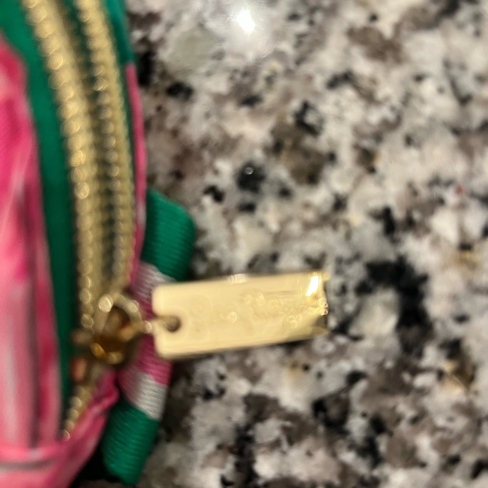 Lilly Pulitzer Green & Pink Floral Crossbody Belt Bag - NWOT - Picture 9 of 10